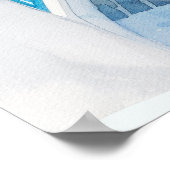 Santorini Church Beach Coasta Poster (Ecke)