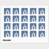 Santorini Church Stickers (Blatt)