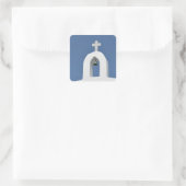Santorini Church Stickers (Tasche)