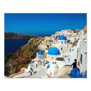 Santorini, die griechischen Inseln - Foto-Druck Fotodruck