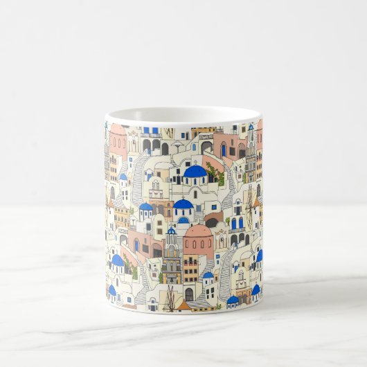 Santorini dreams kaffeetasse (Mittel)