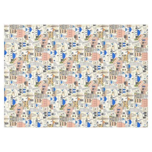 Santorini dreams tischdecke (Vorderseite (Horizontal))