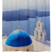 Santorini-Duschvorhang Duschvorhang (Vorderseite)