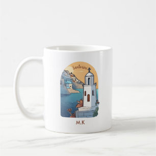 Santorini erkunden, Griechenland Kaffeetasse