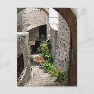 Santorini Fira Postkarte