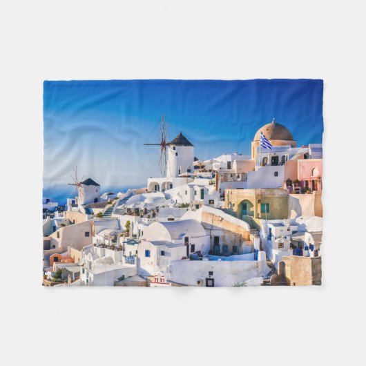 Santorini Fleecedecke (Vorderseite (Horizontal))