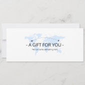 Santorini Flugzeug Ticket bearbeiten, Griechenland Einladung (Rückseite)