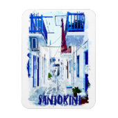 Santorini Foto Magnet (Vertikal)