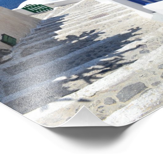 Santorini Fotodruck (Ecke)