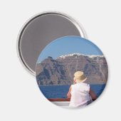 Santorini - Fridge Magnet (Vorderseite/Rückseite)
