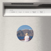 Santorini - Fridge Magnet (In Situ (Geschirrspüler))