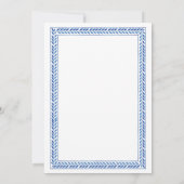 Santorini Geburtstagspartei Griechenland Griechenl Einladung (Rückseite)