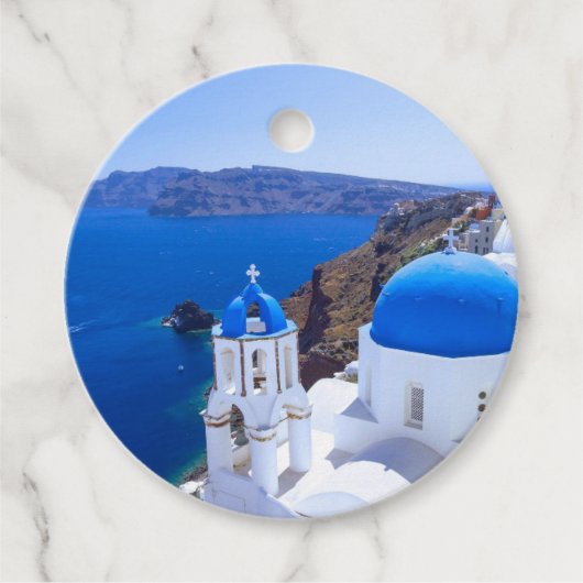 Santorini Geschenkanhänger (Vorderseite)
