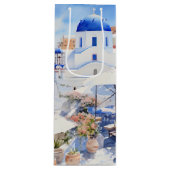 Santorini Geschenktüte Für Weinflaschen (Vorderseite)