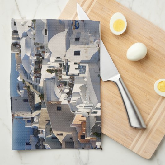 Santorini Geschirrtuch (Viertel Falte)