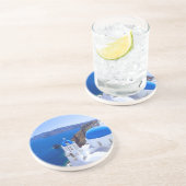Santorini Getränkeuntersetzer (Seite)