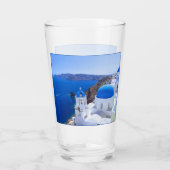 Santorini Glas (Rückseite)