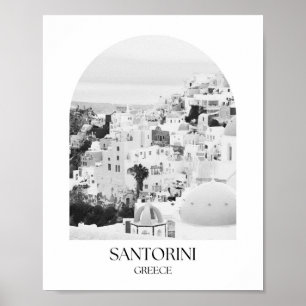Santorini Greece Arch Foto Print Poster