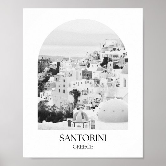 Santorini Greece Arch Foto Print Poster (Vorne)