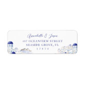 Santorini Greece Architecture Watercolor Wedding (Vorne)