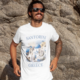 Santorini Greece Beautiful Landscape T-Shirt