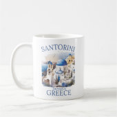Santorini Greece Beautiful Paradise Kaffeetasse (Links)