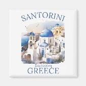 Santorini Greece Beautiful Paradise Magnet (Vorne)