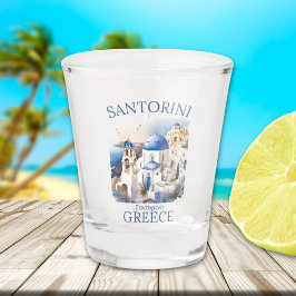 Santorini Greece Beautiful Paradise Schnapsglas