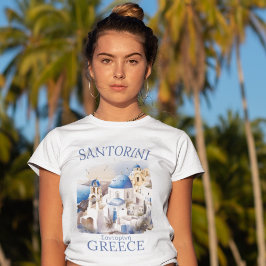 Santorini Greece Beautiful Paradise T-Shirt