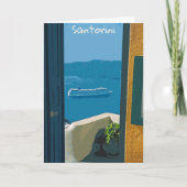 Santorini, Greece cruise ship Karte (Vorderseite)