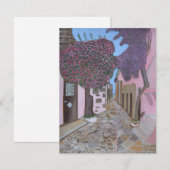 Santorini, Greece invitation card  Einladung (Vorne/Hinten)