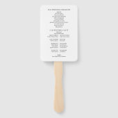 Santorini Greece Lemons Watercolor Wedding Program Fächer (Rückseite)