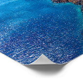 Santorini Greece Lemons Wedding Welcome Sign Poster (Ecke)