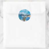 Santorini Greece Liebe und dank Aufkleber Hochzeit (Tasche)