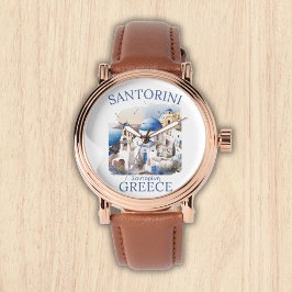 Santorini Greece Paradise Island Armbanduhr