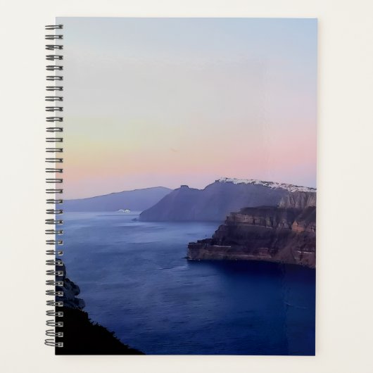 Santorini Greece Planner Planer (Vorderseite)