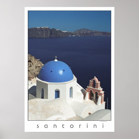 Santorini Greece Poster (Filmfotografie) (Vorne)