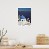 Santorini Greece Poster (Filmfotografie) (Küche)