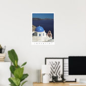 Santorini Greece Poster (Filmfotografie) (Heimbüro)