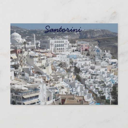 Santorini, Greece Postkarte (Vorderseite)