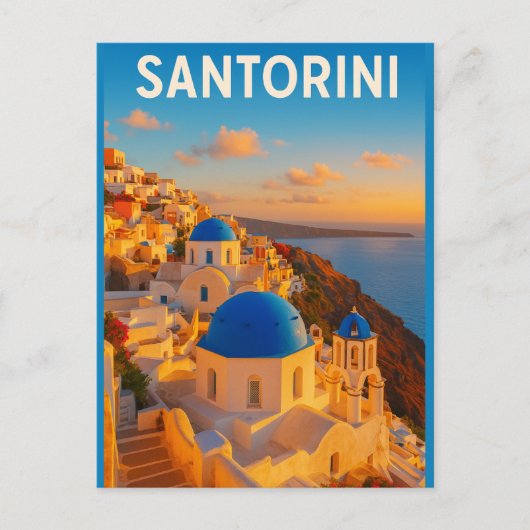 Santorini – Greece’s Island Paradise Postkarte (Vorderseite)
