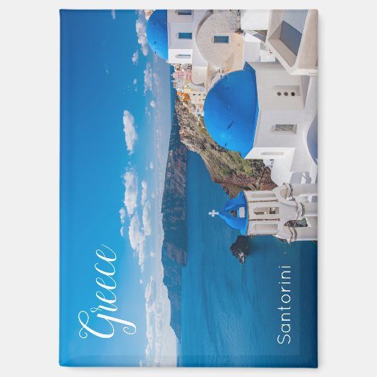Santorini Greece Scenic Magnet Souvenir (Vorderseite)