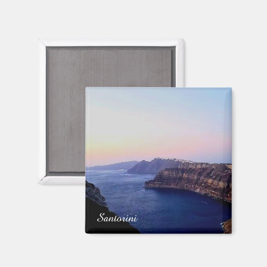 Santorini Greece Souvenir Magnet (Vorderseite/Rückseite)