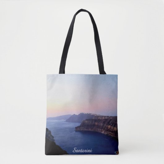 Santorini Greece Souvenir Sunset Tote Tasche (Vorderseite)