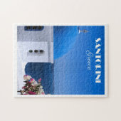 Santorini, Greece travel poster, Puzzle (Horizontal)
