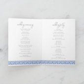 Santorini Greece Watercolor Wedding Foto Programm (Innenseite)