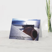 Santorini Greetingcard Karte (Rückseite)