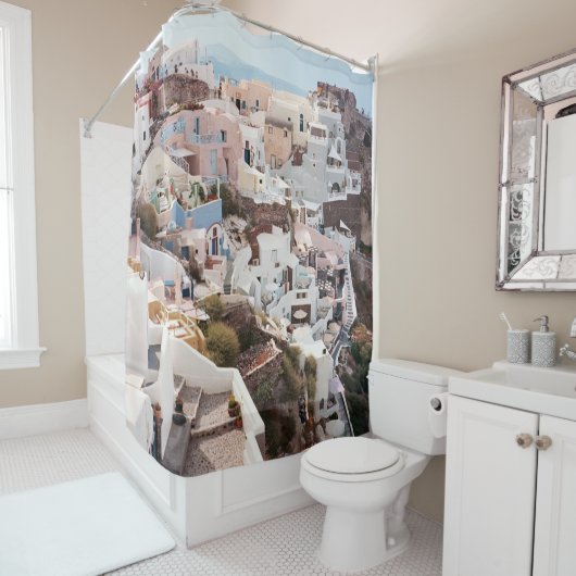 SANTORINI GRIECE DUSCHVORHANG (Beispiel)