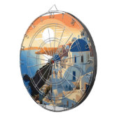 SANTORINI GRIECHENLAND #1 DARTSCHEIBE (Vorderseite rechts)