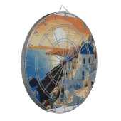 SANTORINI GRIECHENLAND #1 DARTSCHEIBE (Vorderseite Links)